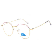 Load image into Gallery viewer, Zilead Polygon Metal Anti Blue Light Blocking Glasses Frame Men&amp;Women Computer Games Goggles Eyeglasses Optical Spectacle Frame